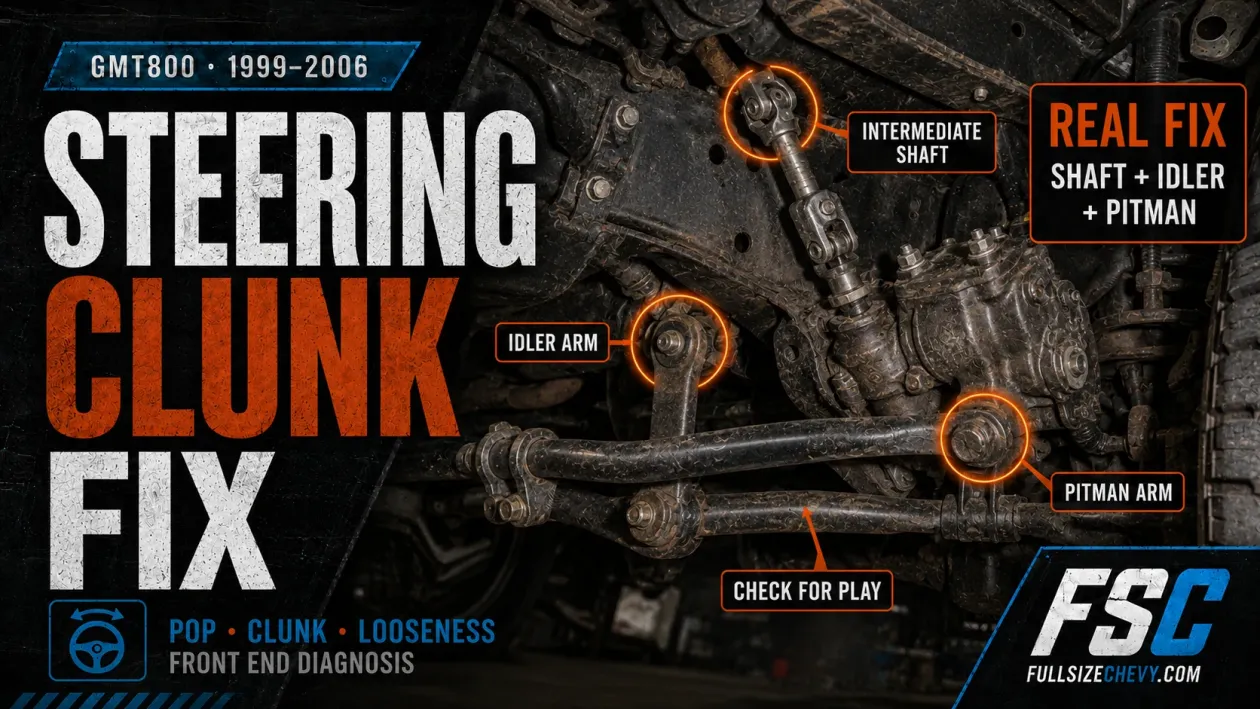 GMT800 Steering Clunk Fixed